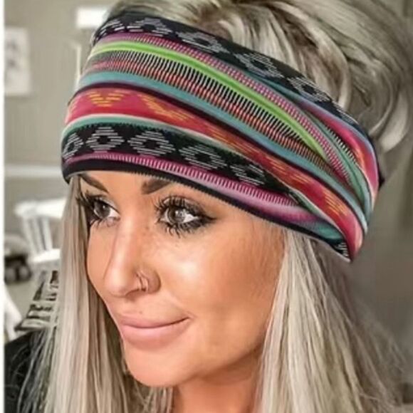 Colorful bohemian headband - Picture 1 of 3